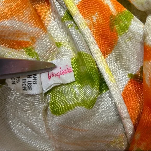 Virginia Wallace • Vintage • Medium • Yellow/Orange/Brown • Floral • Nightgown